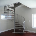 save space circular staircases / tempered glass round ladder